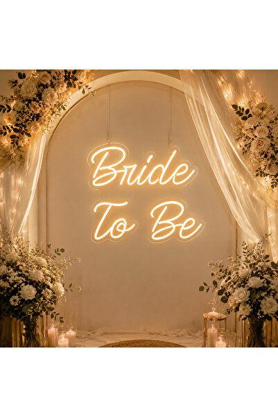 Prime Neon Bride To Be Gün Işığı Neon LED Tabela 55 cm Düğün Nişan Bekarlığa ...