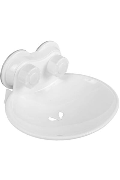 BAMI NETWORK Suport sapun cu ventuze din plastic pentru baie, etajera tip fil...