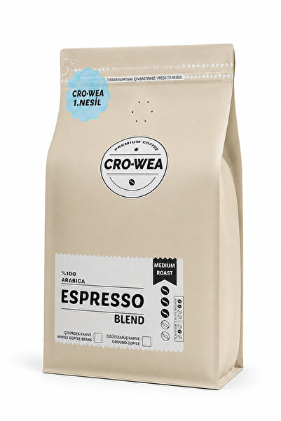 Crowea Coffee Espresso Blend Medium Roast Çekirdek Kahve 250 gr