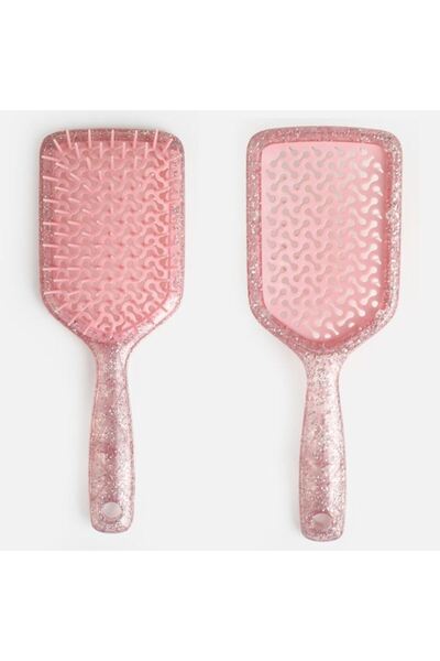 BAMI NETWORK Perie par descurcare glitter plastic roz lila pentru femei