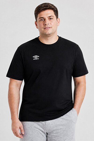 UMBRO Men Sportswear Fit Short Sleeve Training T-Shirt, Black