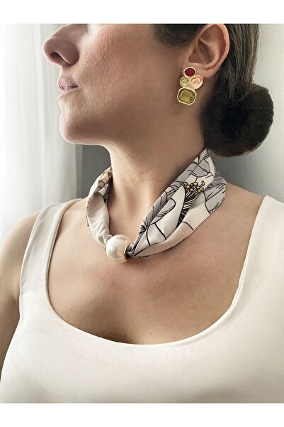 Gox Accessories Magnetic Tip Pearl Scarf