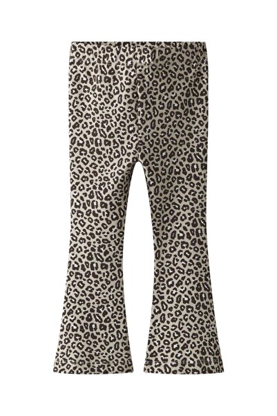 Name it Κολάν καμπάνα κορίτσι "Animal print" μπεζ