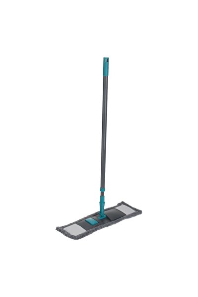 BAMI NETWORK Mop plat microfibre rotativ gri cu coada extensibila 43.5x14cm