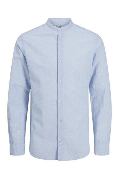 Jack & Jones Πουκάμισο λινό αγόρι "Breeze" γαλάζιο