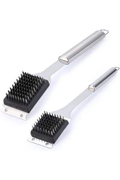 STARSTAR BBQ Brushes Scrapers 2-Pack 16.5 Inch 14 Inch Steel Wire BBQ Brushes...
