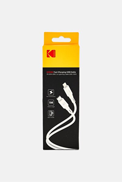 Kodak Fast Charging USB To Lightning Cable, White