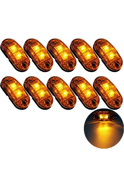 STARSTAR 10 LED side marker lights (2 each), 12/24V LED clearing lights, trai...