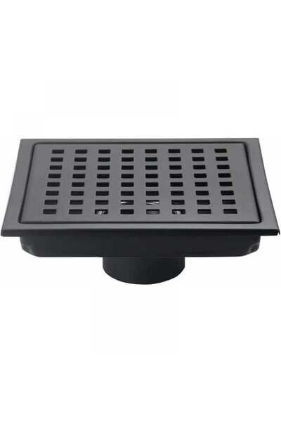 STARSTAR Matte black square sink basin, 11 x 11 cm, with a mesh cover and rem...