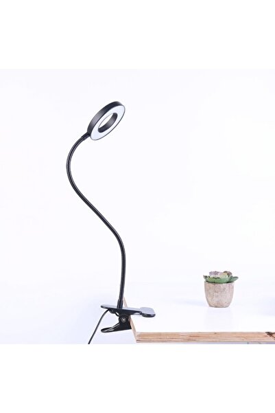 Morvena Picks Lămpi cu clemă - Lampă de cameră neagră cu clemă USB, 48 LED-ur...
