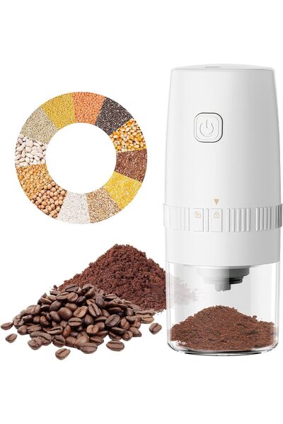 STARSTAR Electric coffee grinder, USB rechargeable mini coffee bean grinder, ...