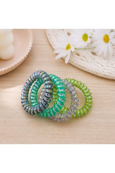 idei Set cu 4 bucăți elastice spiralate de păr 5,5 cm, elasticitate bună, nu ...