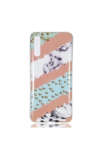 OEM Θήκη σιλικόνης TPU για Samsung Galaxy A70 - Διαγώνιες Ρίγες σε Μαρμάρινο ...