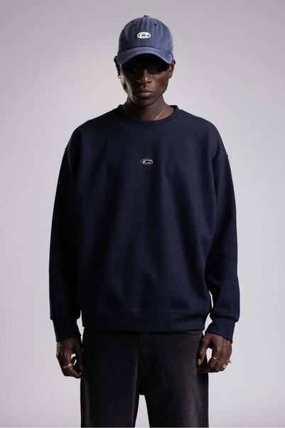 Catch Metal Logo Detaylı Triko Sweatshirt