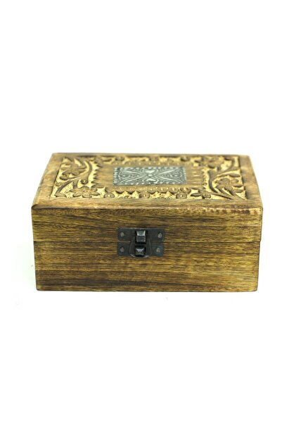 MNK Home صندوق خشبي عتيق 15x6x10 سم. 197/إي