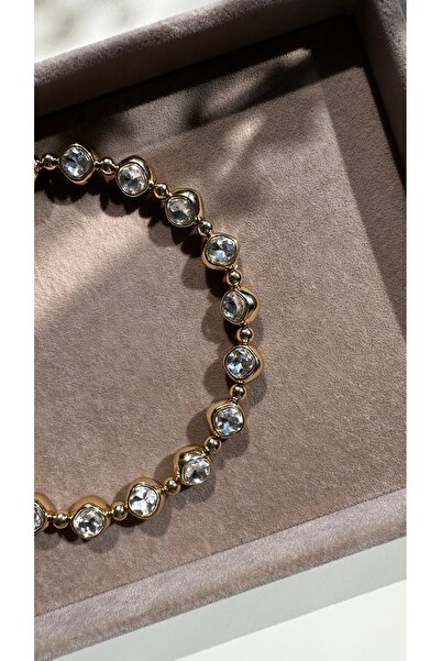 Lika taşlı choker kolye