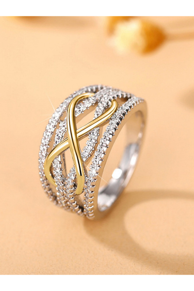 Take Two By Styli Embellished Infinity Style Ring