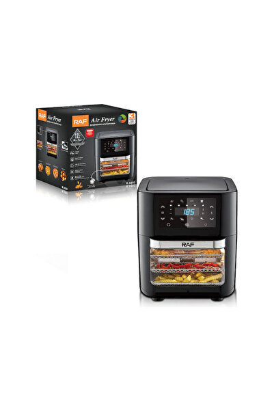 raf Friteuză digitală cu aer cald R-5293, 12L, 1700W, Afișaj digital, Negru
