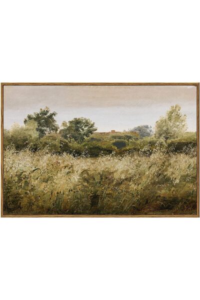 ALAYRA International Vintage Meadow Wildflower Canvas Wall Art Decor With Out...