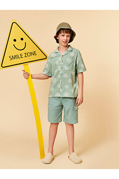LC Waikiki Elasticated Waist Girls' Cargo Shorts