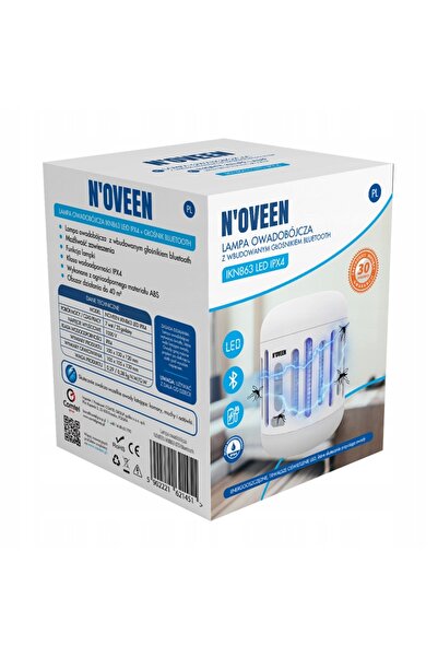 Noveen Boxă Bluetooth Lampă anti-insecte țânțari IPX4