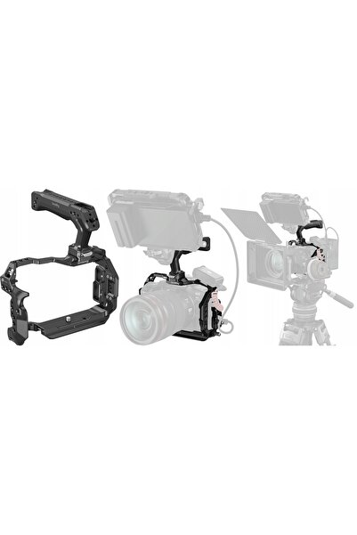 SmallRig 5957 - kit, pentru cușcă Canon R6, mâner superior, clemă pentru cabluri