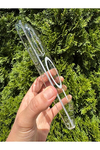 Deppo Trend Honor 400 Uyumlu Kılıf İnce Sert Sararmaz Magsafe Kamera Korumalı Koruyucu Dayanıklı Transparan Arka Kapak