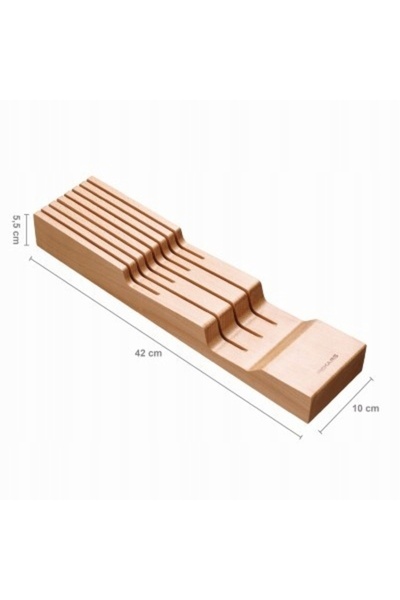 FiSKARS 1062890 BLOC DE LEMN PENTRU CUȚITE - PENTRU SERTAR 42 X 10 X 5.5 CM