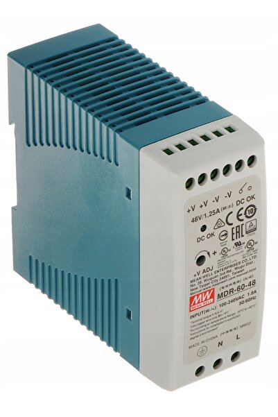 NO BRAND Sursă de alimentare cu impulsuri 48V CC 1.25A 60W, montabilă pe șină...