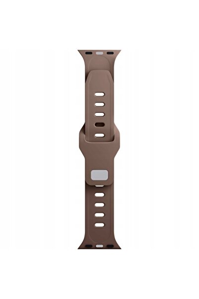 3MK Curea de ceas din silicon maro/taupe pentru Apple Watch 42/44/45/49mm