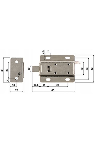 ATLO ÎNCUIETOARE ELECTROMAGNETICĂ 12V PENTRU DULAP