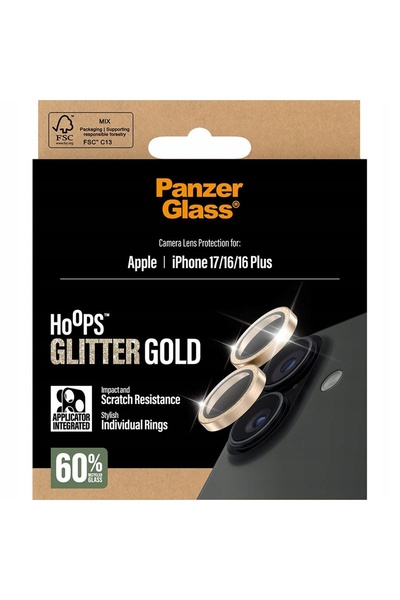 CARE by PanzerGlass® Sticlă securizată pentru lentilă PanzerGlass Hoops Glitt...
