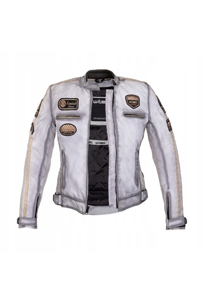 NO BRAND Geacă moto de damă, culoare albă, mărimea XL