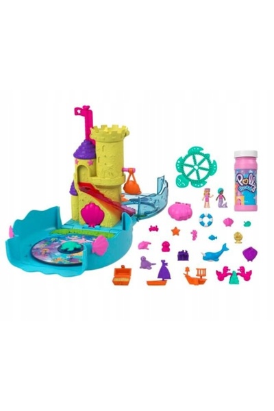 Polly Pocket ACCESORII SET PĂPUȘI ACVARIU CU BULĂRĂNDE BULĂRĂNDE AERIURI HHH5...