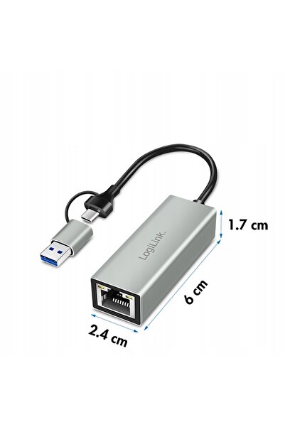 LogiLink Adaptor de rețea Gigabit USB 1000Mbps LAN Ethernet RJ45 USB