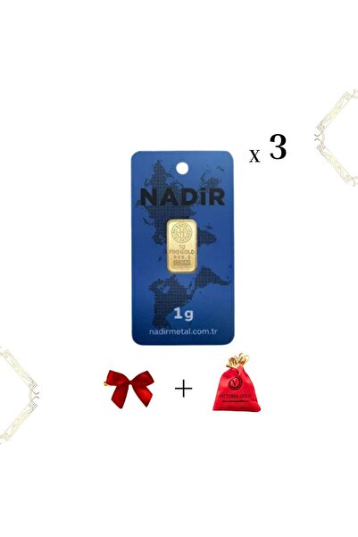 Nadir Gold Nadir 3 Adet 1 gr 24 Ayar Altın