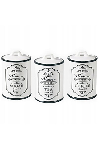 Maestro Set de 3 recipiente cafea ceai zahăr PARIS MAISON MR-20030-03CS