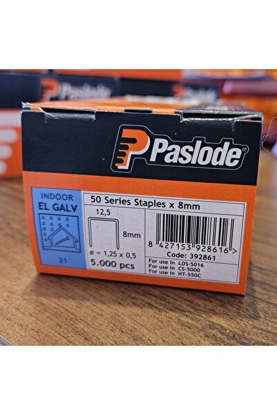 NO BRAND Capse Paslode pentru capsator 50/8mm 5000 bucăți galvanizat