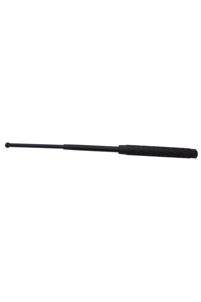 NO BRAND Baston telescopic negru 53 cm (21 inch), husă MFH, autoapărare