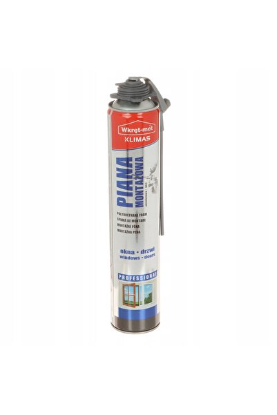 NO BRAND Spumă de montaj cu expansiune redusă, recipient 880 ml, WKRĘT-MET KL...
