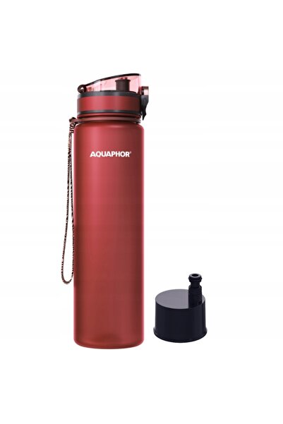 Aquaphor Sticlă de apă cu filtru City red 1l + filtru