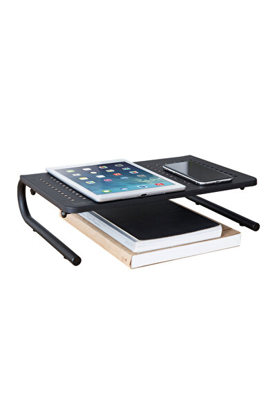 LogiLink Raft pentru monitor, birou pentru laptop, metalic, 37cm, 20kg, ergon...