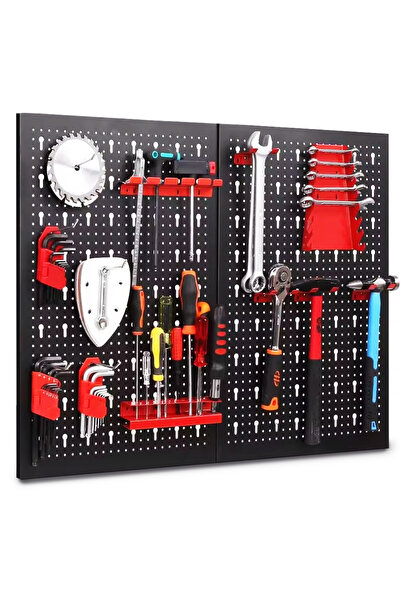 WAART 80 x 60 cm Panou metalic de perete pentru scule, rezistent, pentru atelier