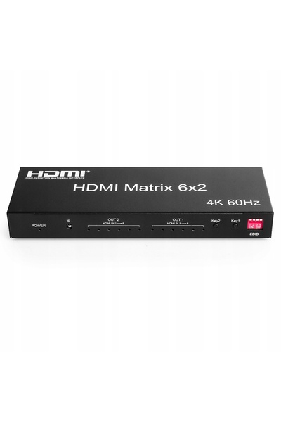 Spacetronik Splitter HDMI Matrix 6/2 4K 60Hz
