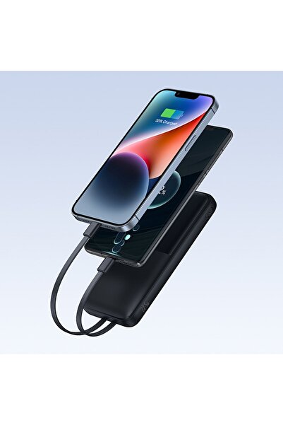 Baseus Powerbank 10000mAh 22.5W cu afișaj, cabluri USB-C, iPhone, Lightning, Lip