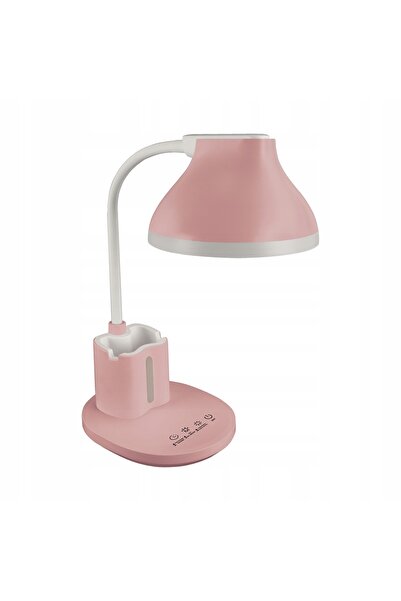 NO BRAND Lampă școlară cu articole de papetărie, lampă LED roz pentru fete IDEUS