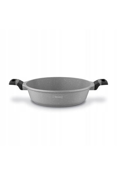 Starke Pro PATELNIA Inducție MARMURĂ cu Capac Adânc Gri Musse 28 cm