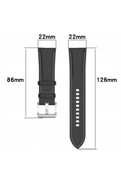NO BRAND Curea de ceas din piele de bizon, cu eliberare rapidă, 22mm, elegant...
