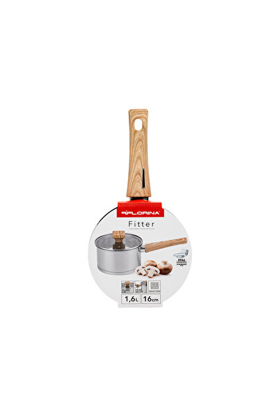 FLORINA RONDEL TRADIȚIONAL CU CAPAC Oțel Inoxidabil Inox Fitter 16cm 1,6L Pen...