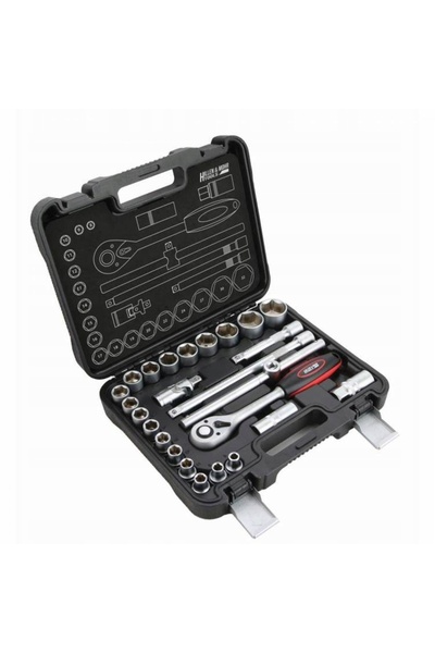 hillen & mohr Hillen&Mohr 17K025A Set de chei tubulare 25 piese 18x1/2 "
